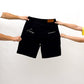 Black Split Jorts